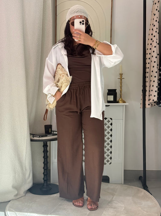 Pantalon Lynn marron