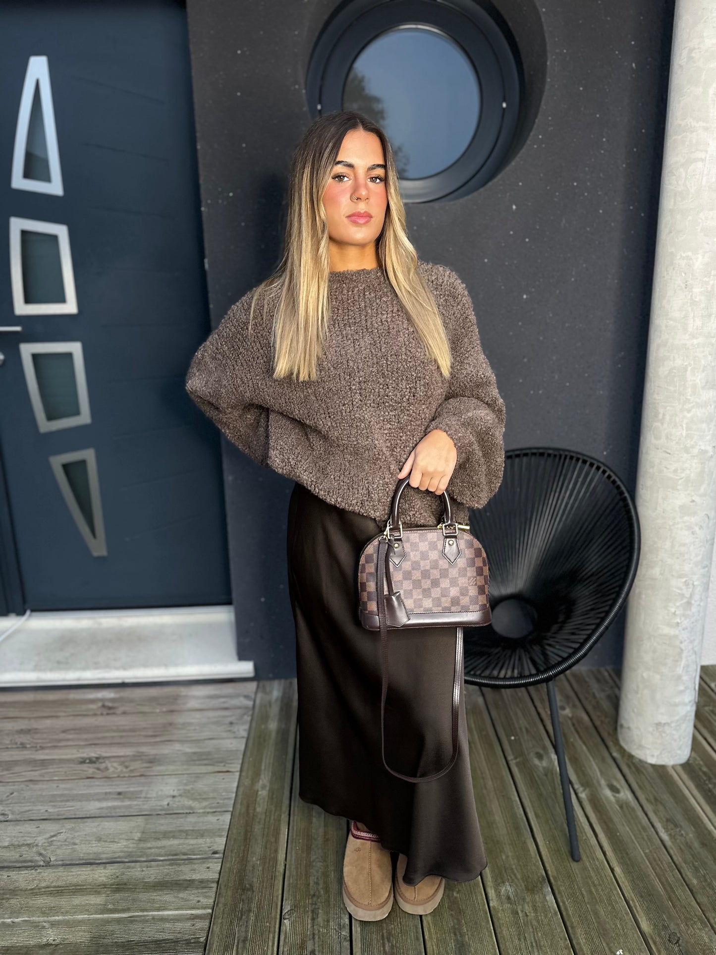 Pull Aleyna marron