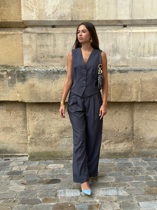 Ensemble Melissa Bleu gris