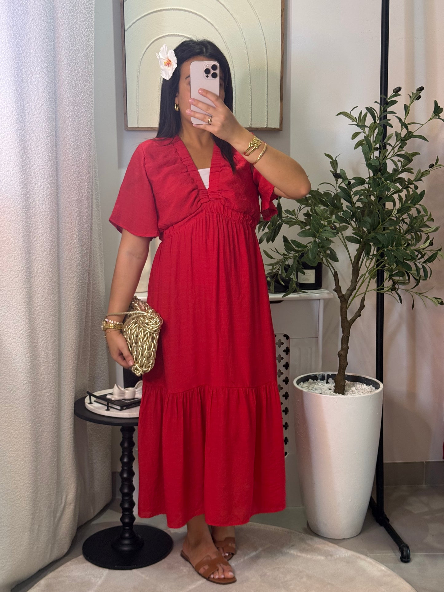 Robe Rosa rouge