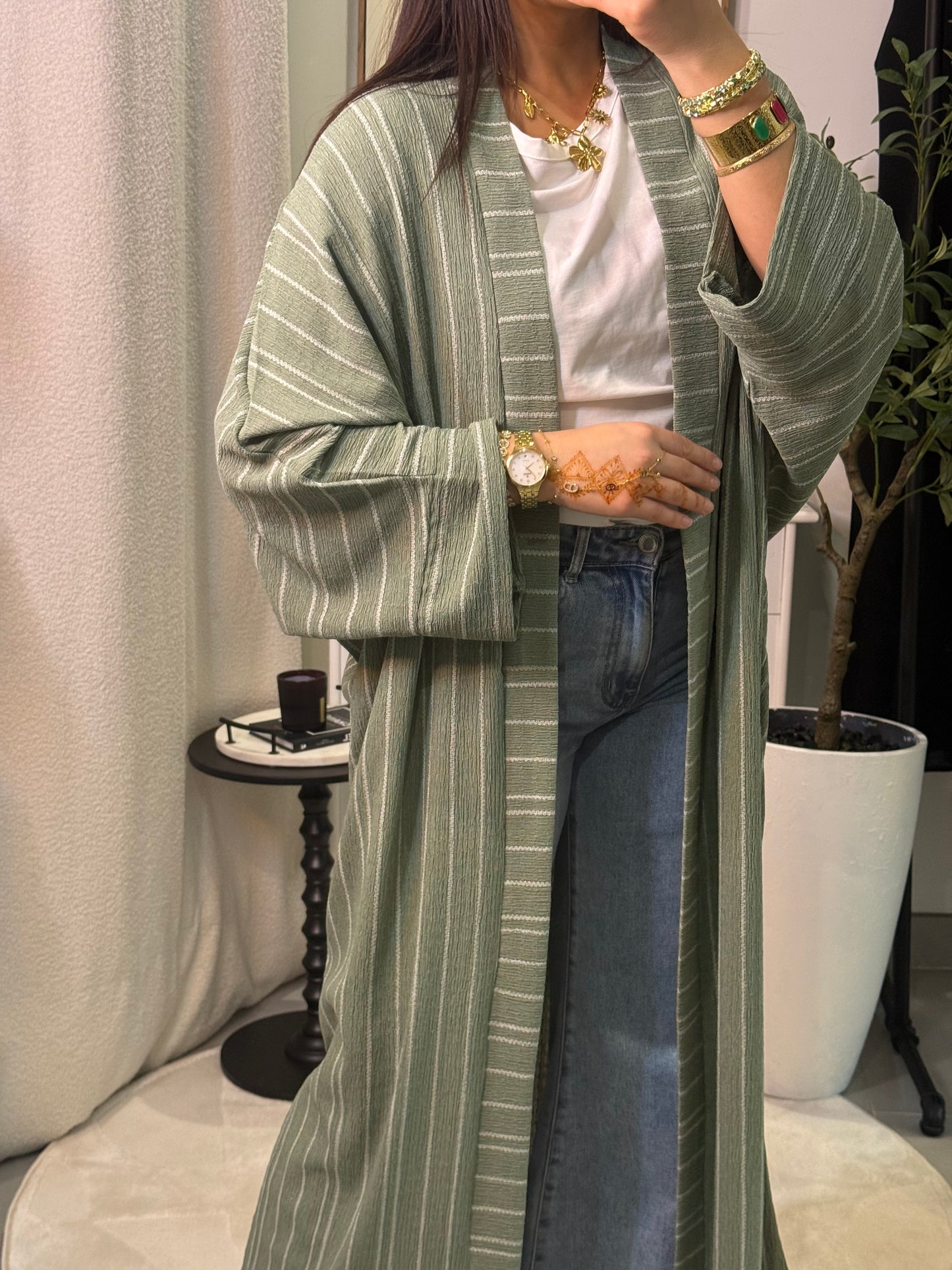 Kimono Mara vert sauge