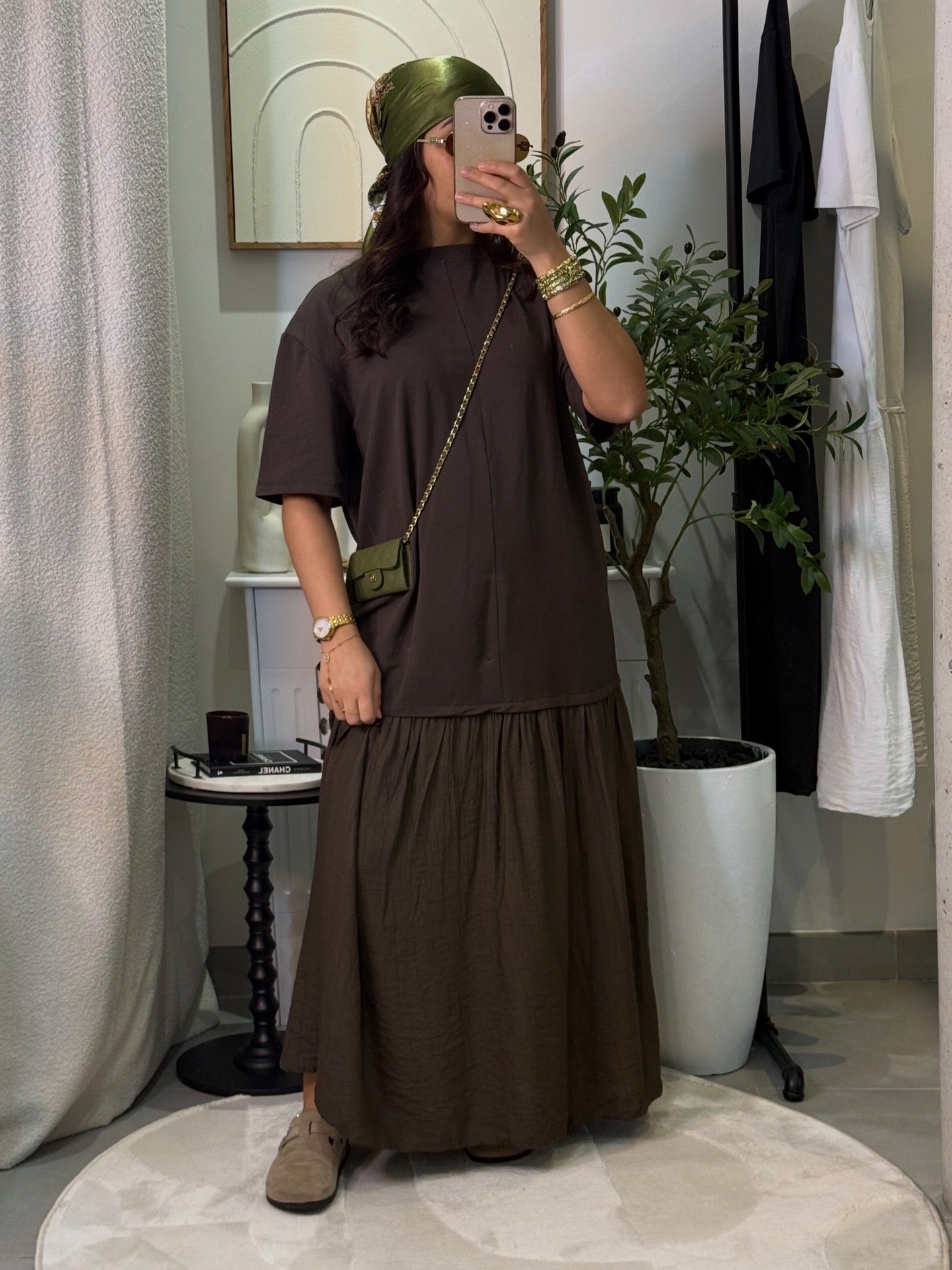 Robe Kenza marron