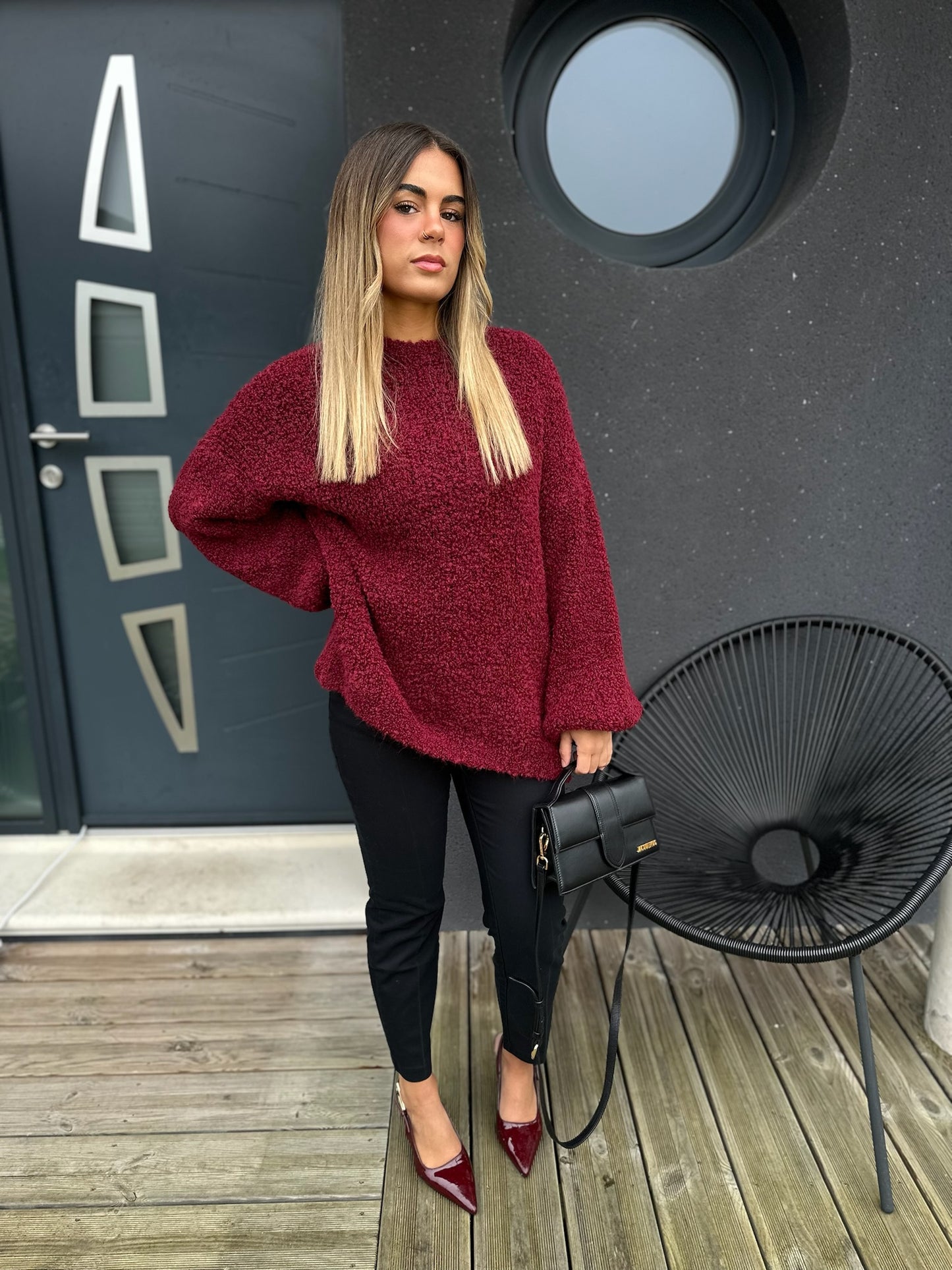 Pull Aleyna bordeaux