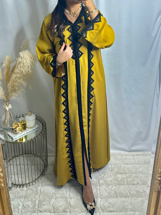 Caftan Kimono Zayna moutarde