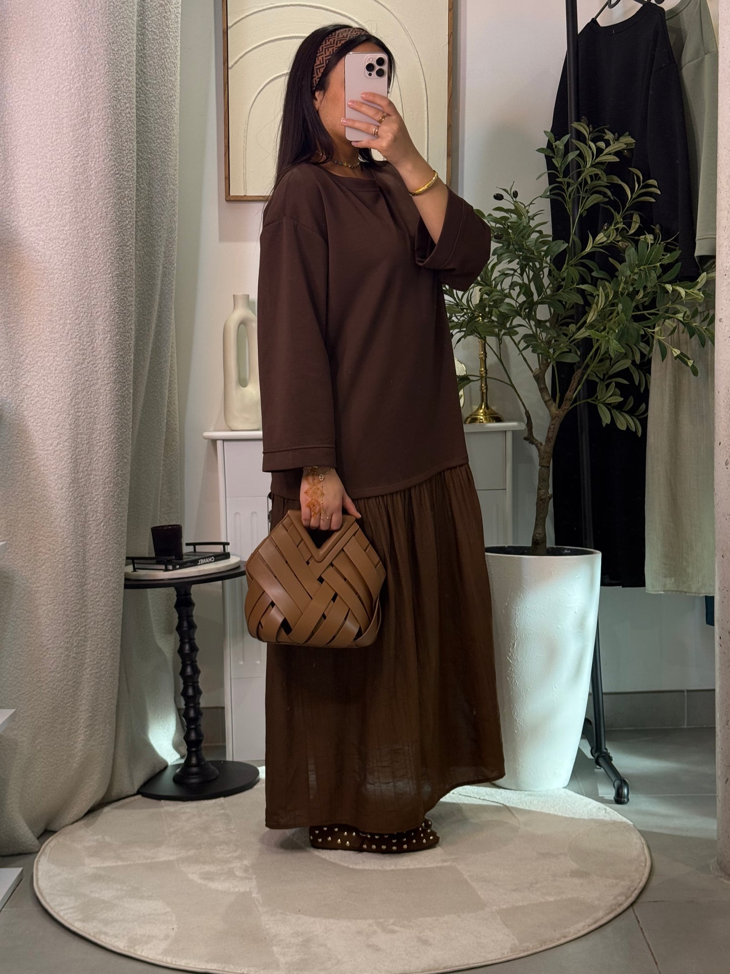 Robe Kenza marron