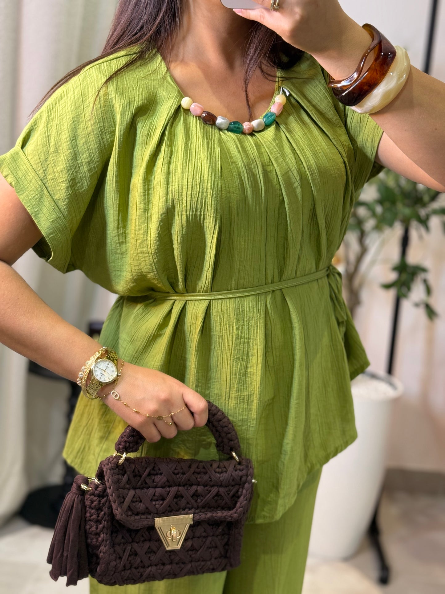 Ensemble Perla vert