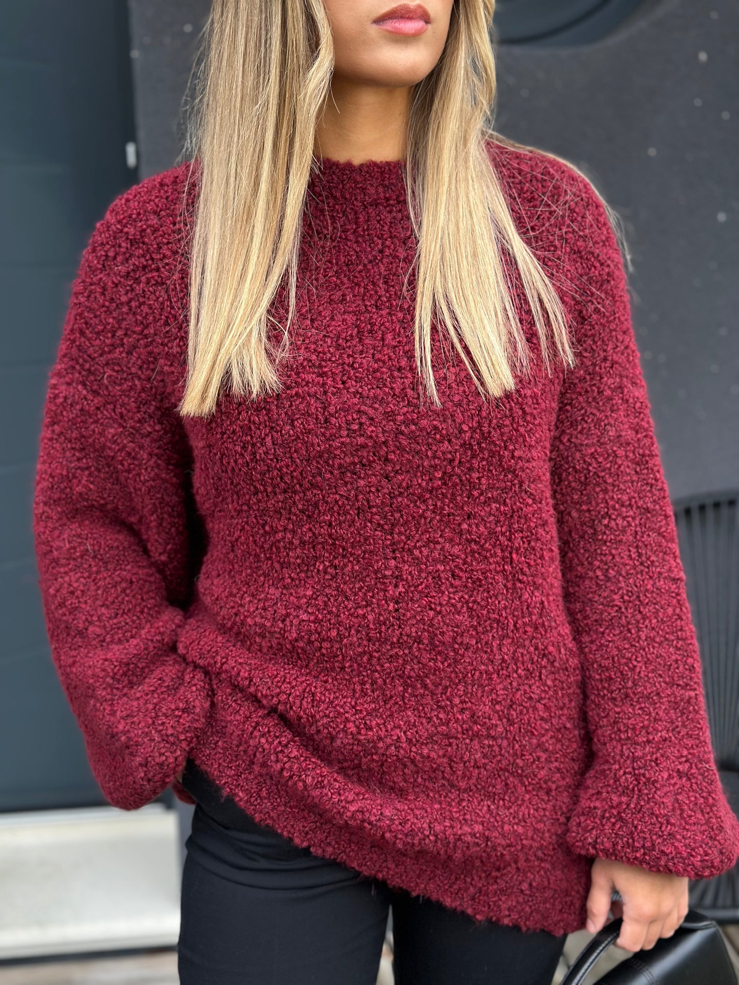 Pull Aleyna bordeaux