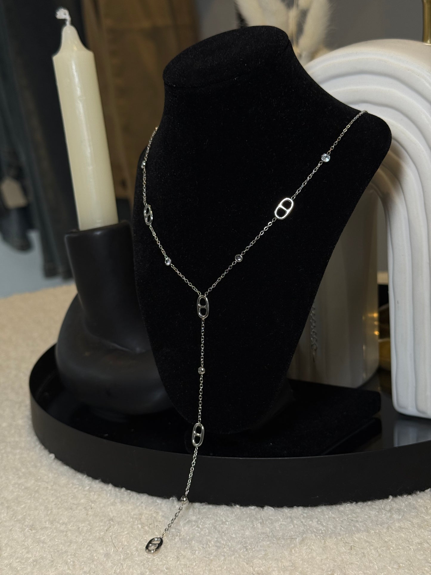 Collier CD argent