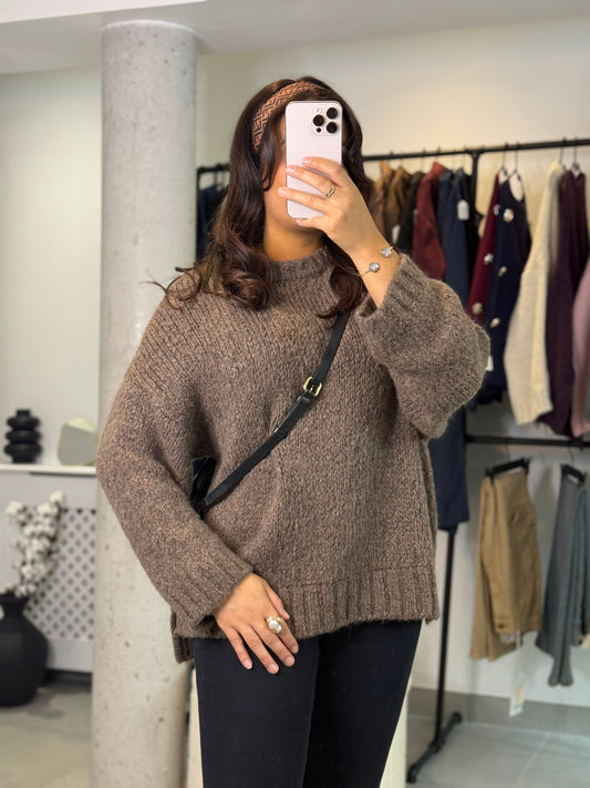 Pull Gaby taupe