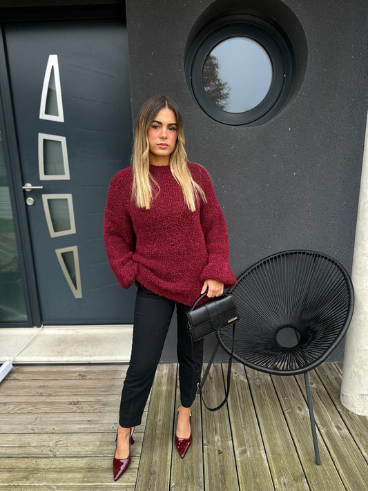 Pull Aleyna bordeaux