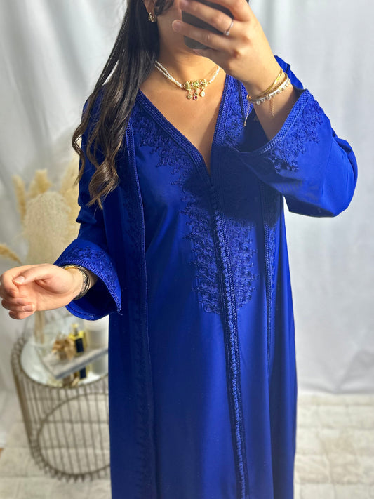 Caftan Kimono Zayna bleu roi
