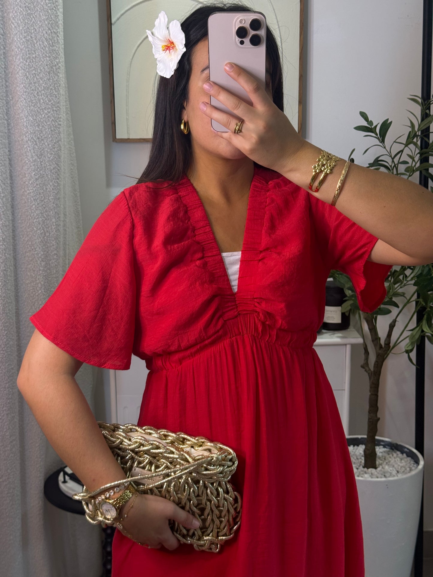 Robe Rosa rouge