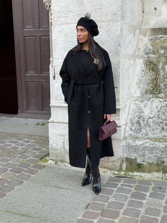 Manteau PRENIUM laine noir