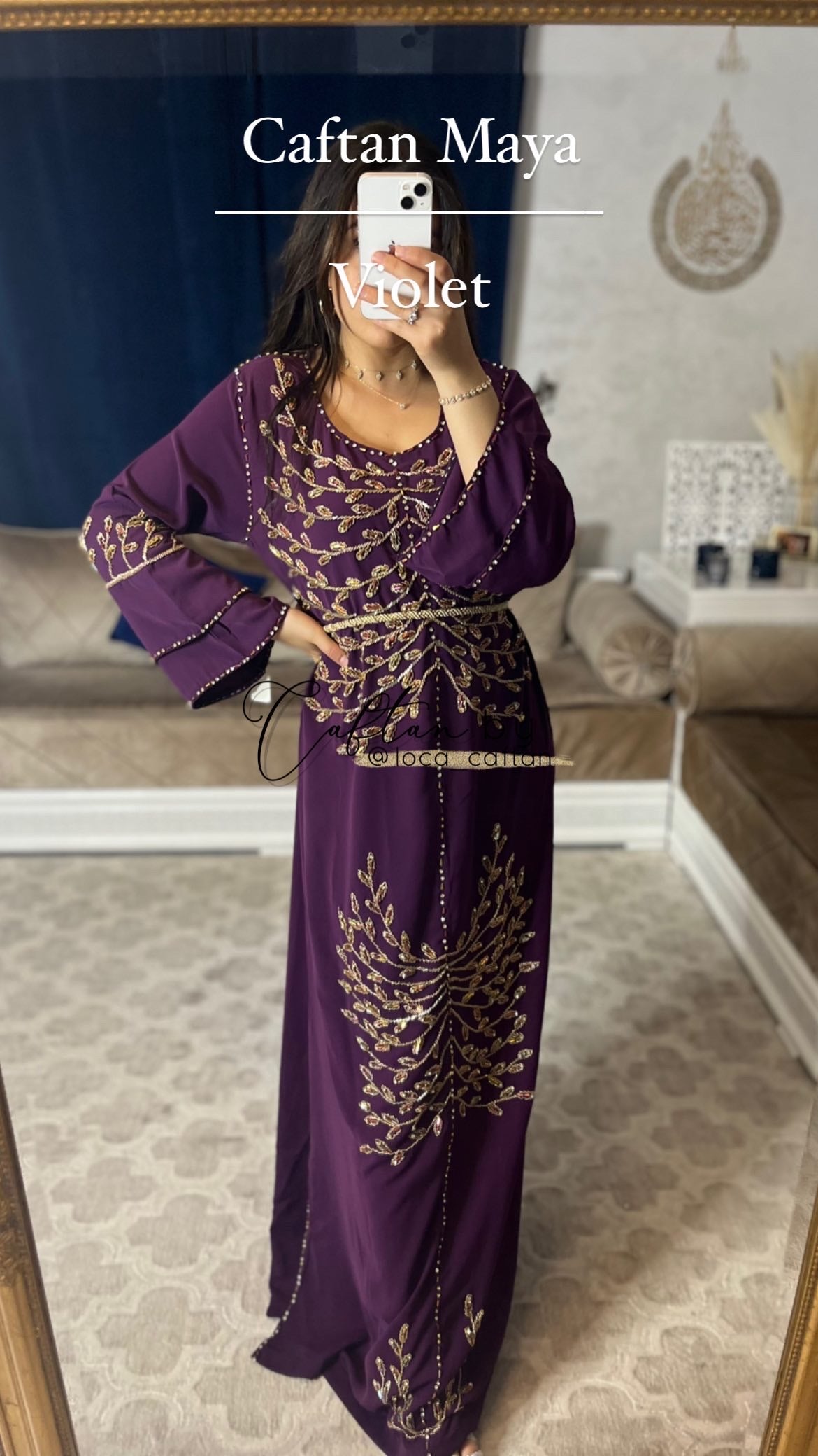 Caftan Miya Prune